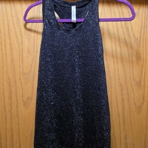 Athleta Black Glitter Tank Top